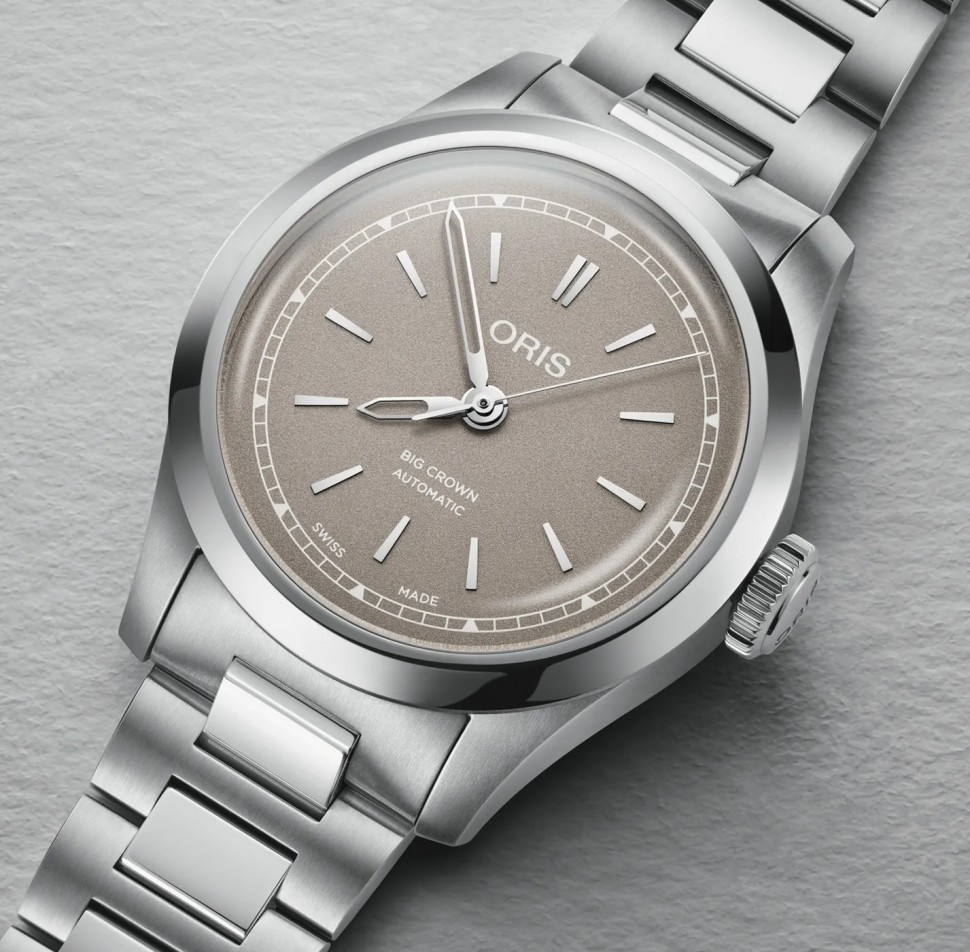 Часы ORIS  Женские швейцарские часы, автоматический механизм, сталь, 34 мм